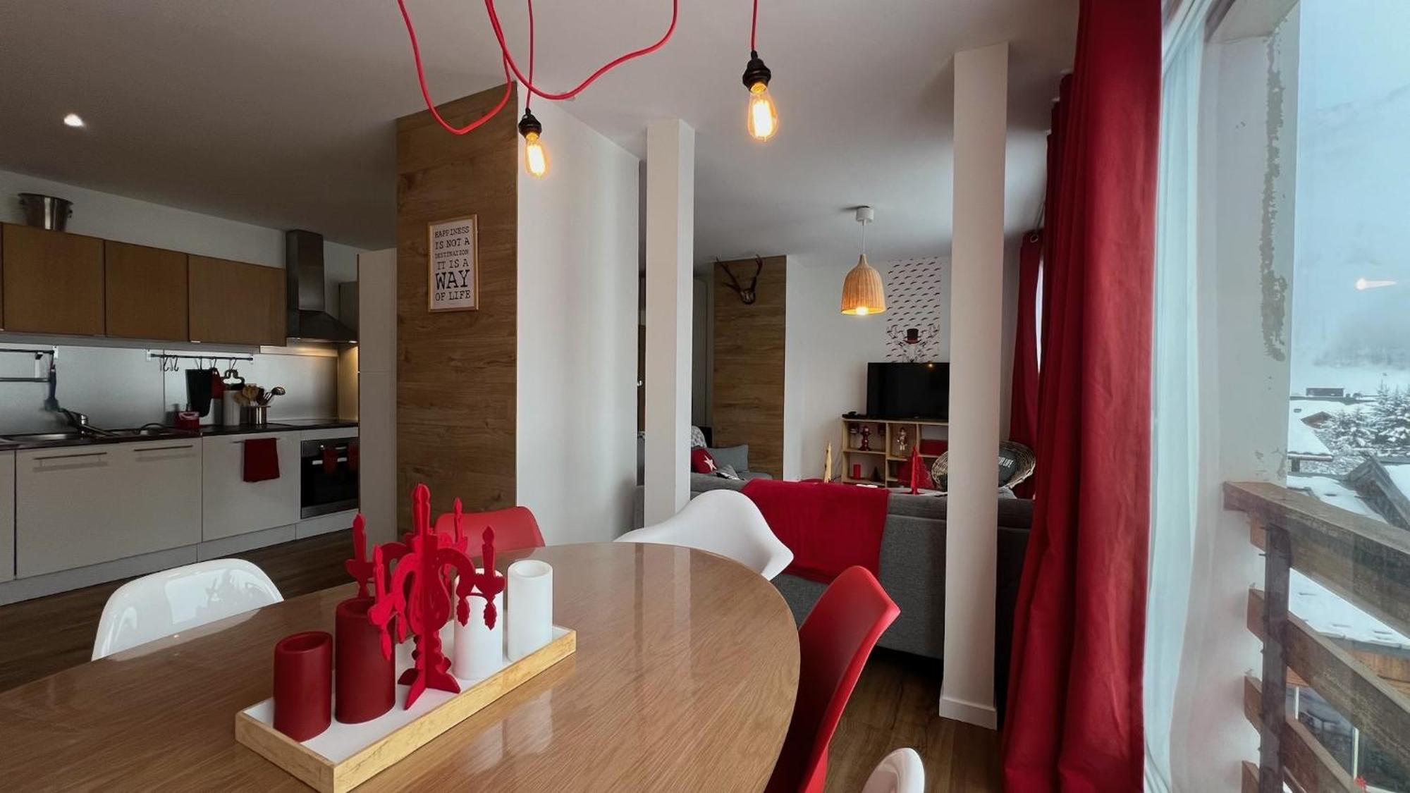 Rouge Canneberge -8 Personnes- 84M2 Vue Degagee Setaz Valloire Buitenkant foto