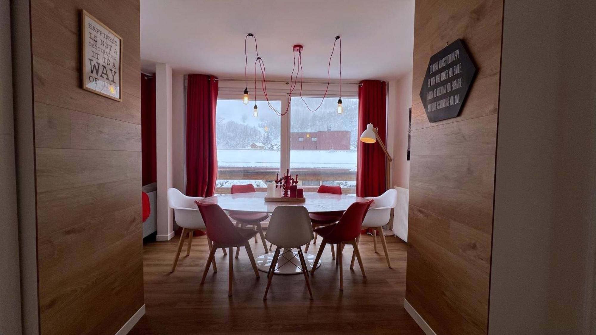 Rouge Canneberge -8 Personnes- 84M2 Vue Degagee Setaz Valloire Buitenkant foto