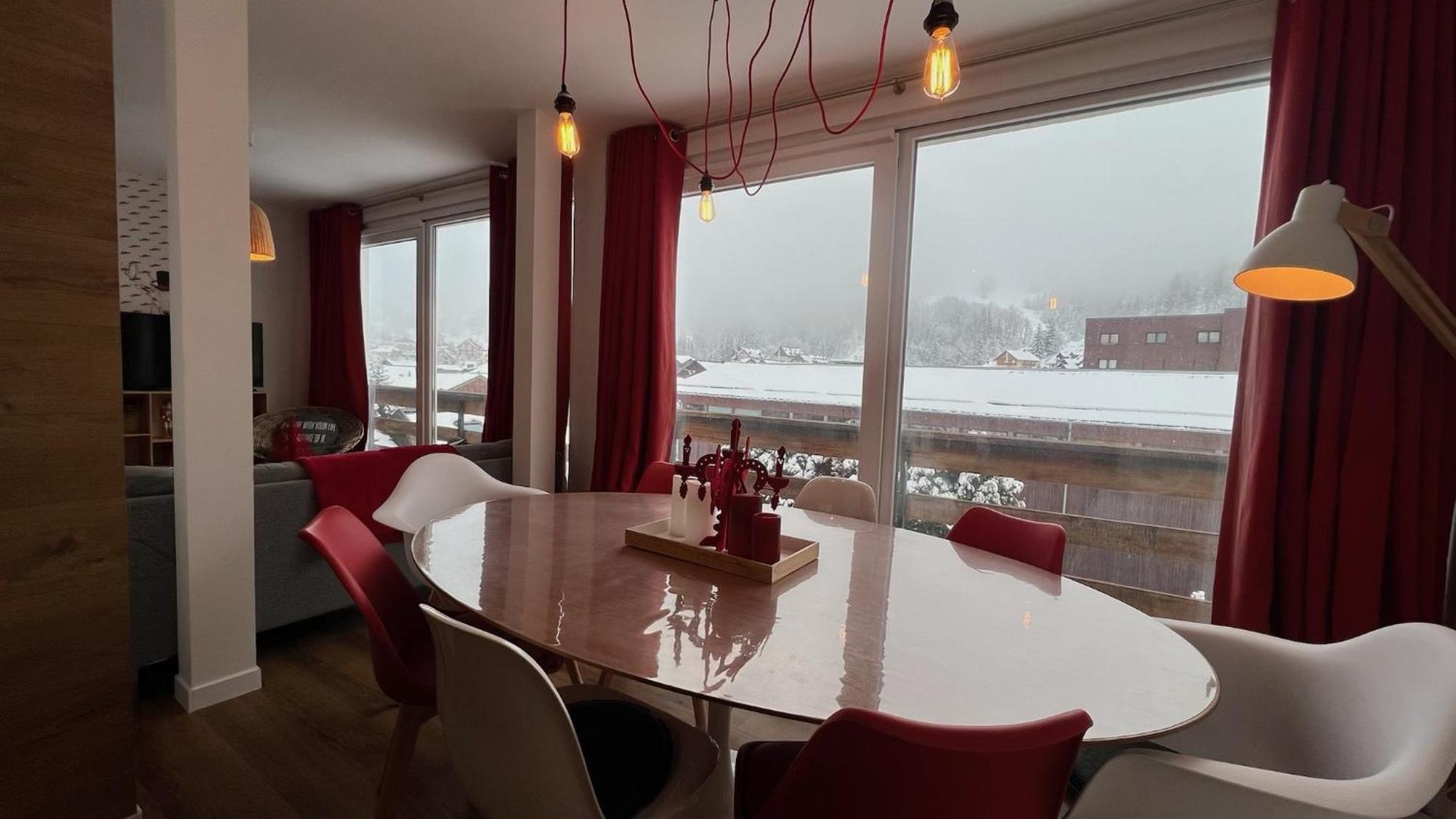 Rouge Canneberge -8 Personnes- 84M2 Vue Degagee Setaz Valloire Buitenkant foto